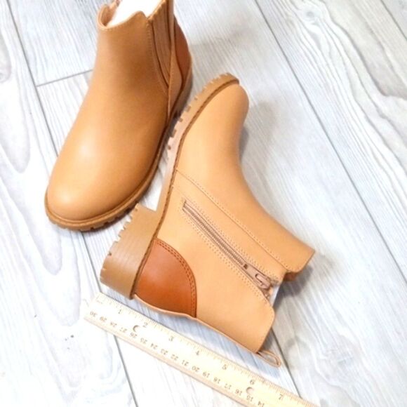 (70-3705)  ZBY Girls Ankle Boots Sz 1 - Picture 4 of 11